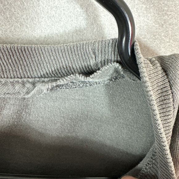 Nike Men T-Shirt Large Gray Y2K Swoosh Big Logo Crew Neck Short Sleeve Vintage - Picture 7 of 13